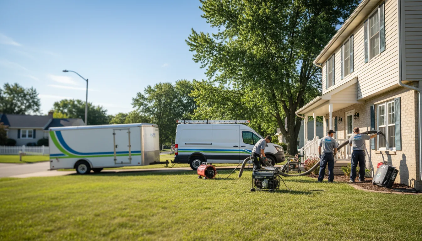 Flooded Basement Restoration And Cleanup With Repair in Marion, KS near me
